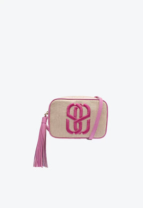 BOLSA TIRACOLO KATE TRAMA NATURAL PINK