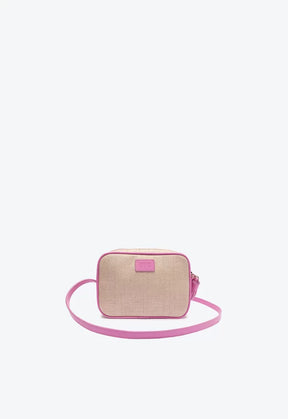 BOLSA TIRACOLO KATE TRAMA NATURAL PINK