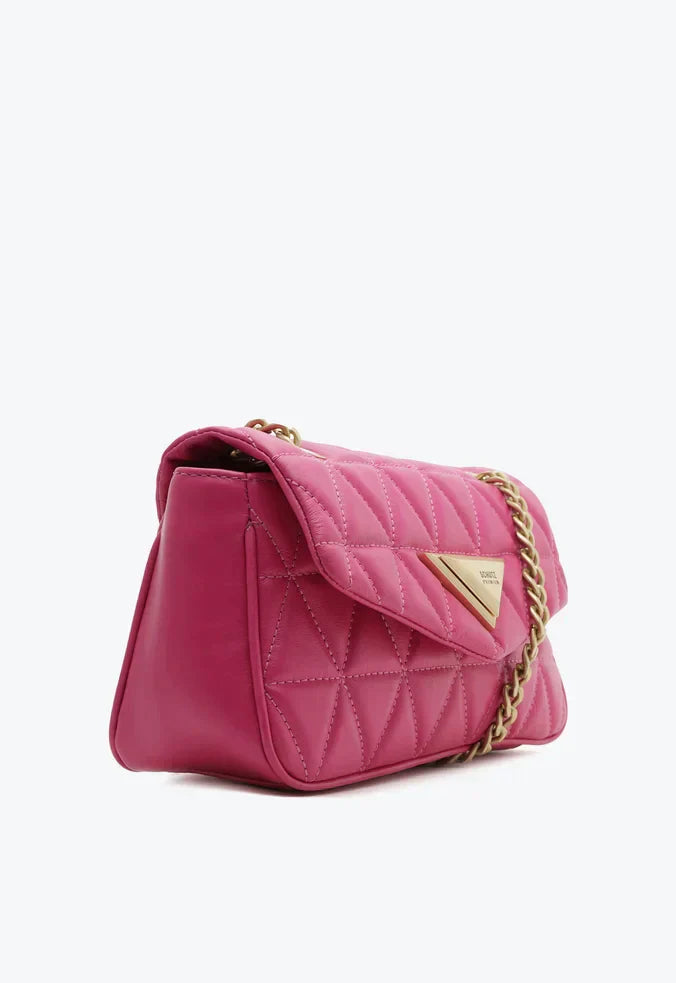 BOLSA MÉDIA TIRACOLO 944 MATELASSÊ ROSA