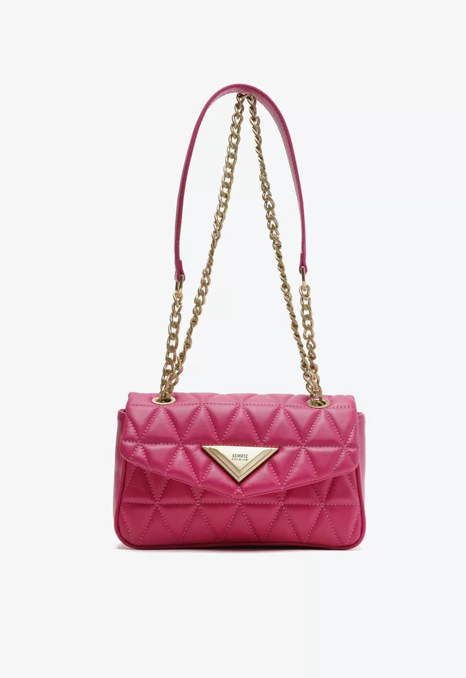 BOLSA MÉDIA TIRACOLO 944 MATELASSÊ ROSA