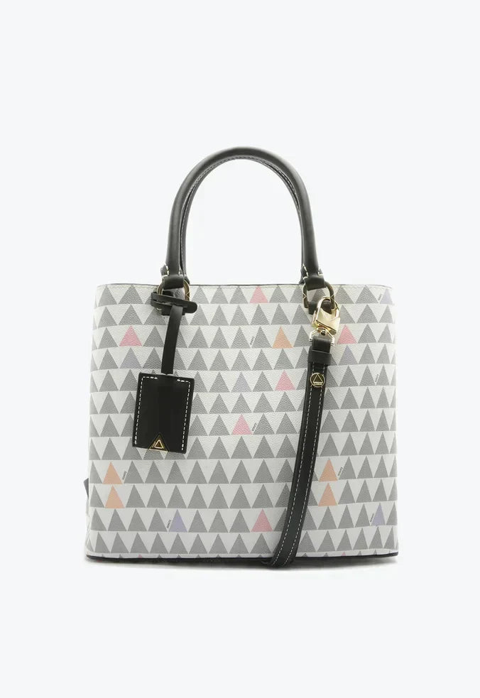 BOLSA TOTE LARA NEW TRIANGLE BRANCA