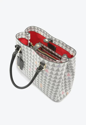 BOLSA TOTE LARA NEW TRIANGLE BRANCA