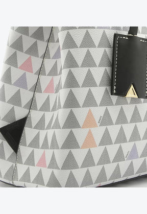 BOLSA TOTE LARA NEW TRIANGLE BRANCA