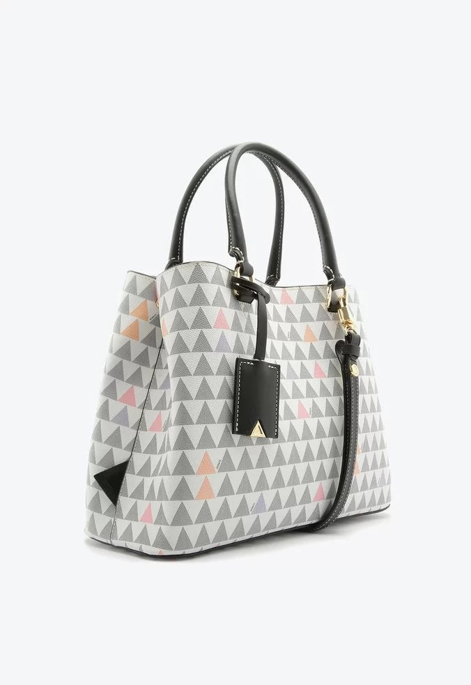 BOLSA TOTE LARA NEW TRIANGLE BRANCA