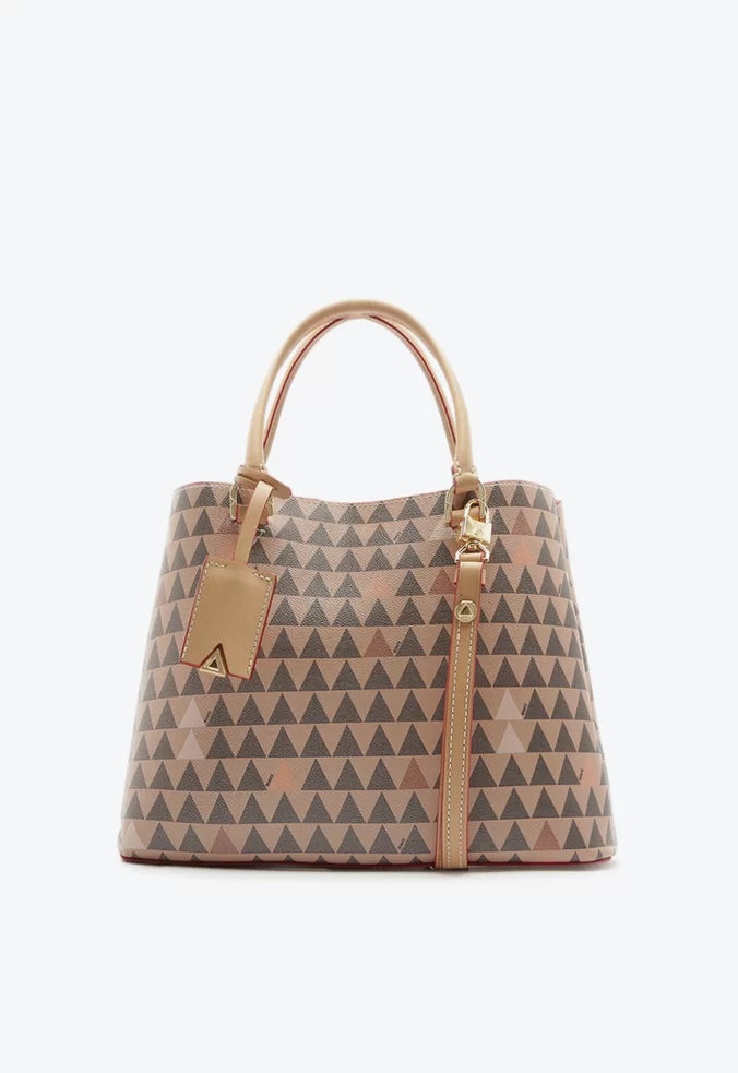 BOLSA TOTE LARA NEW TRIANGLE BEGE