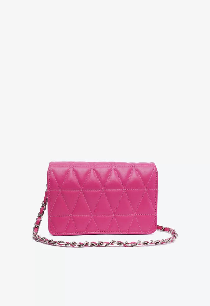 BOLSA PEQUENA TIRACOLO 944 MATELASSÊ PINK