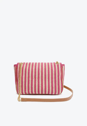 BOLSA SHOULDER LIANA BORDADO ROSA